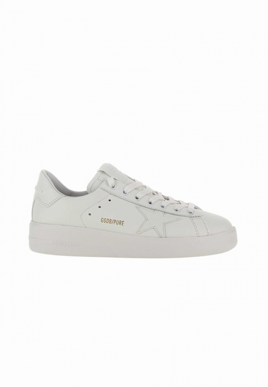 Pure Star Leather Sneakers In White