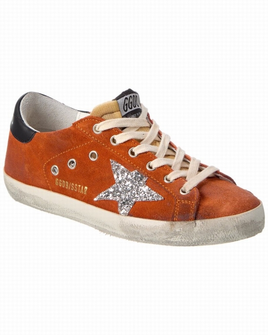 Superstar Suede Sneaker In Orange