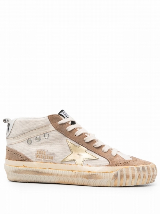 Mid Star Lace-up Sneakers In Neutrals