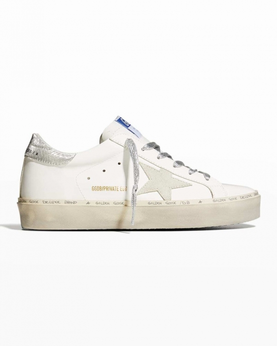 Hi Star Metallic Low-top Sneakers In White