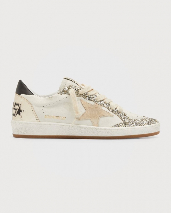 Ballstar Glitter Low-top Sneakers In White