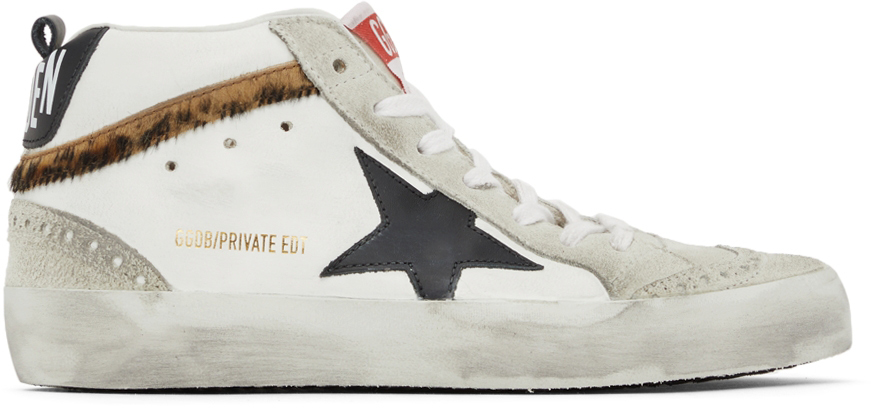 SSENSE Exclusive?Mid Star Leopard Sneakers