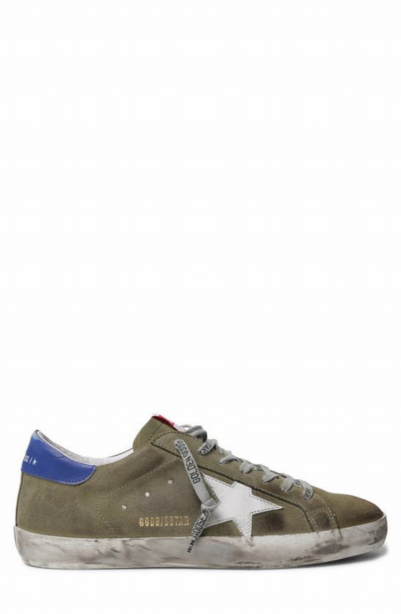 Super Star Sneaker In Wood Green/ White/ Blue