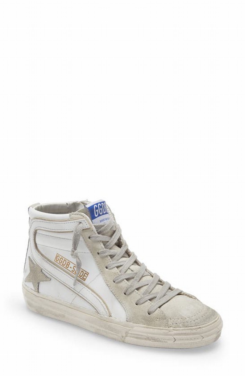 Slide High-top Sneaker In White