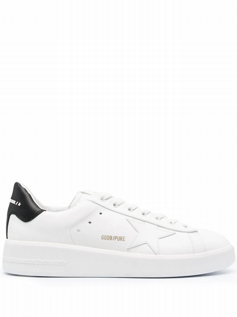 White & Black Pure Star Sneakers