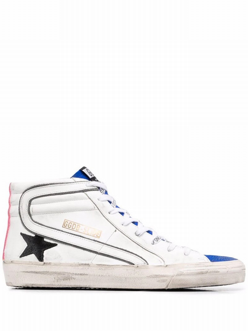 Slide High-top Sneakers In Weiss