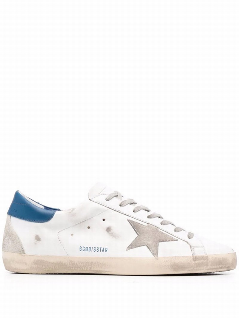 Superstar Distressed Sneakers In White