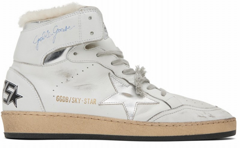 White Sky-star High-top Sneakers