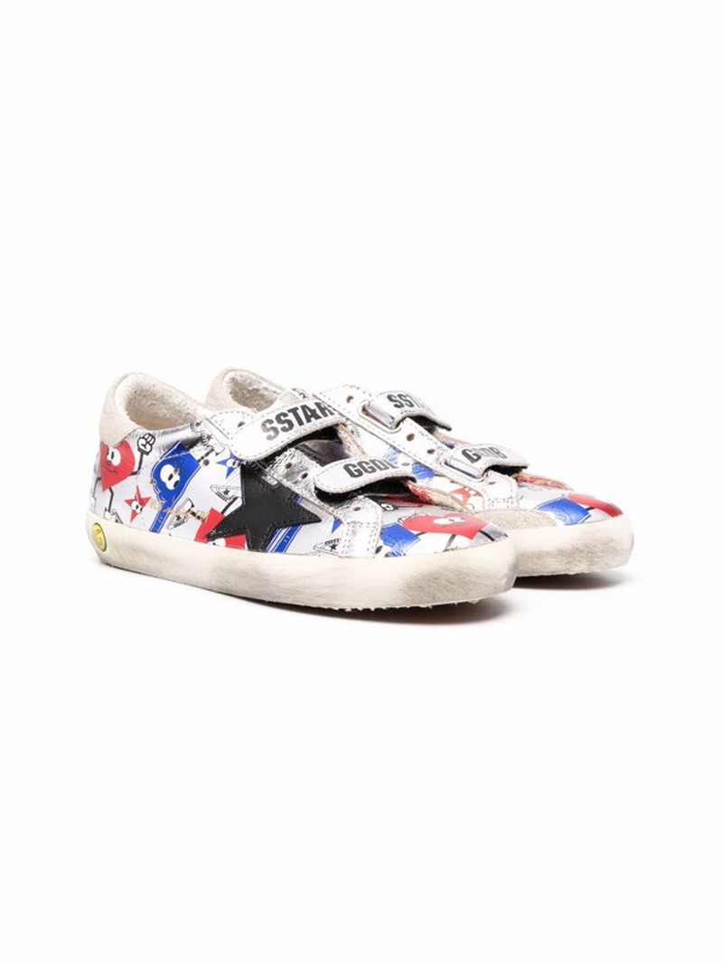 Distressed Logo-print Sneakers In ??ɫ