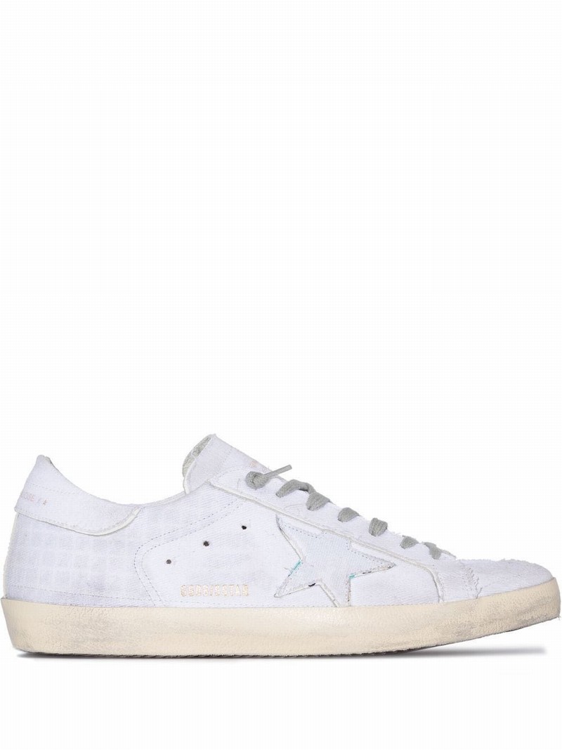 White Super-star Low Top Leather Sneakers