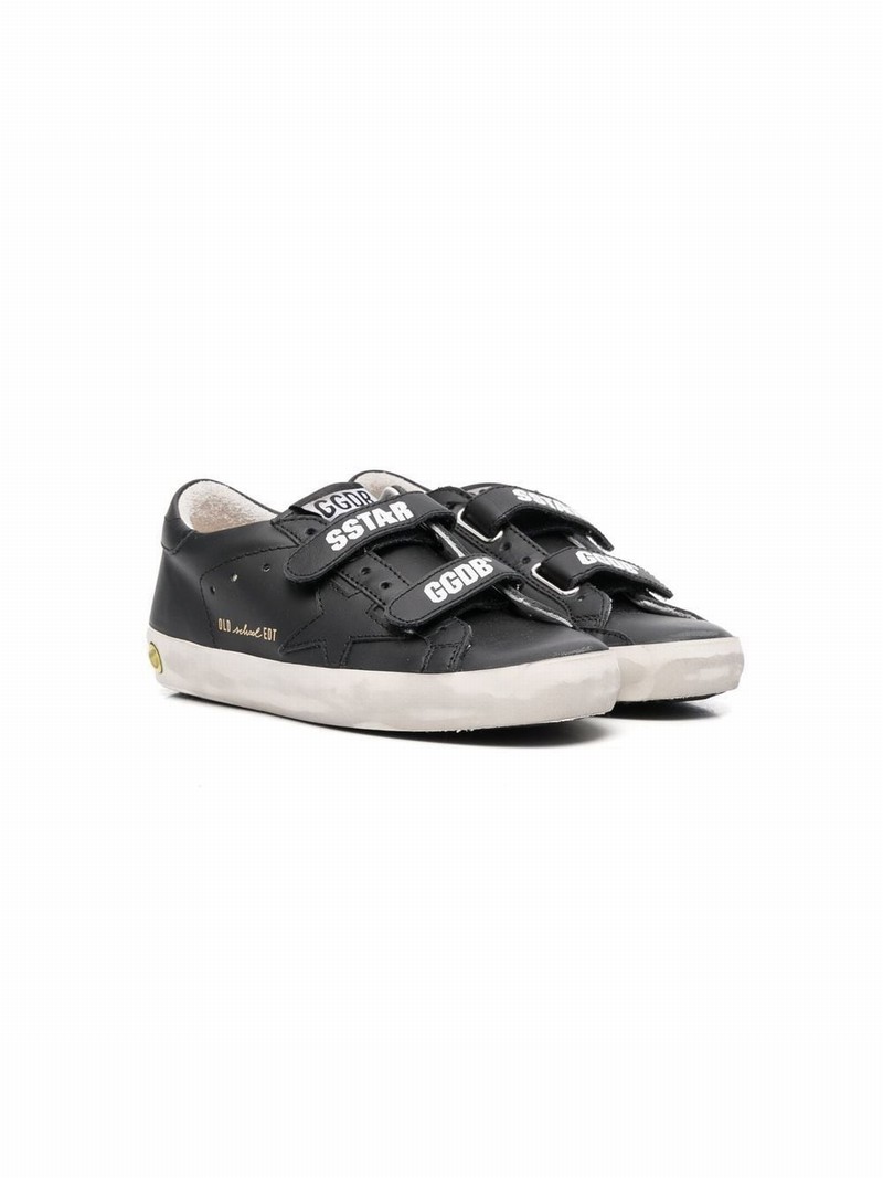 Babies' Superstar Leather Sneakers In Black