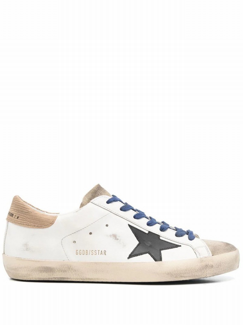 Men's Super-star Leather Low-top Sneakers In White