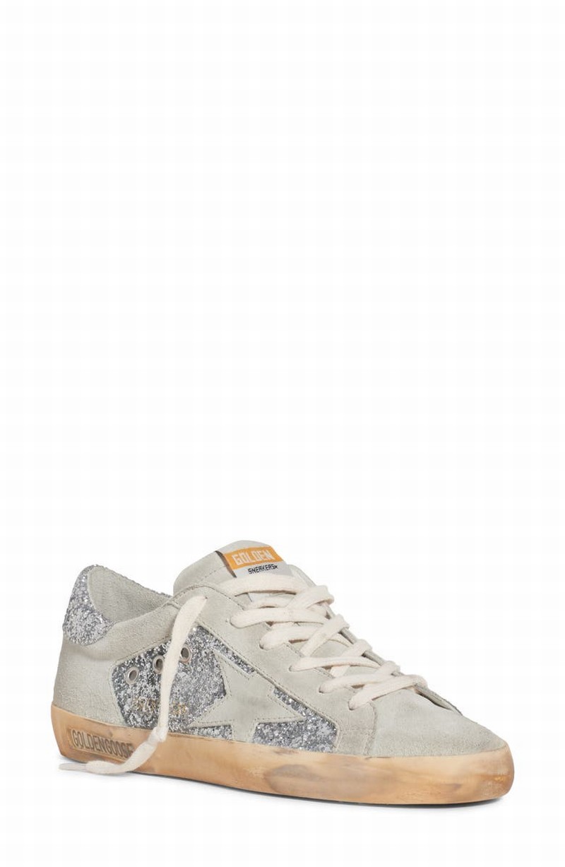 Super-star Low Top Sneaker In Ice/ Silver