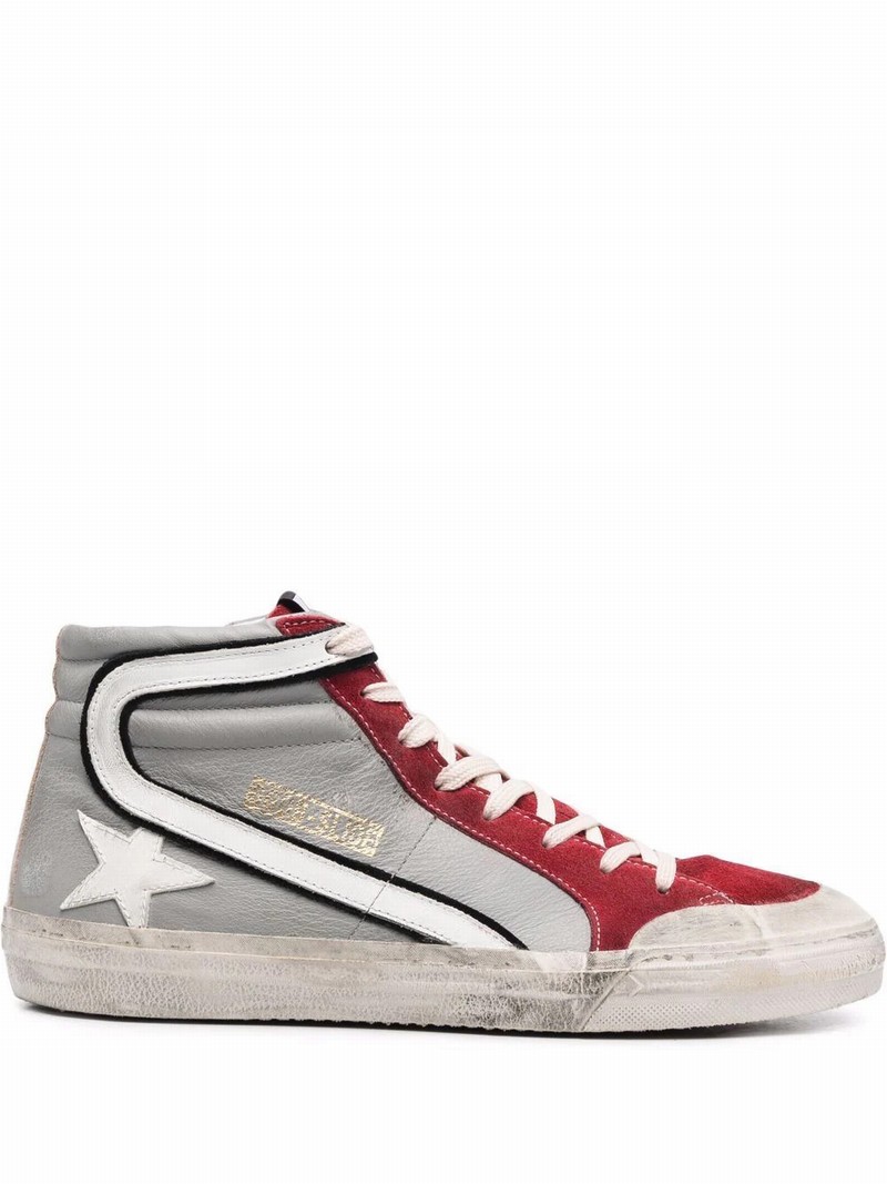 Slide High Top Sneakers In Multi-colored