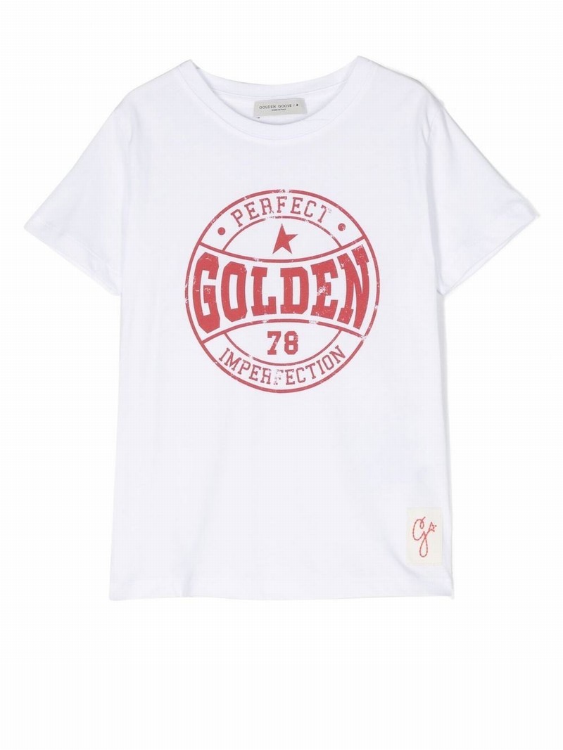 Kids' Logo T-shirt In Bianco