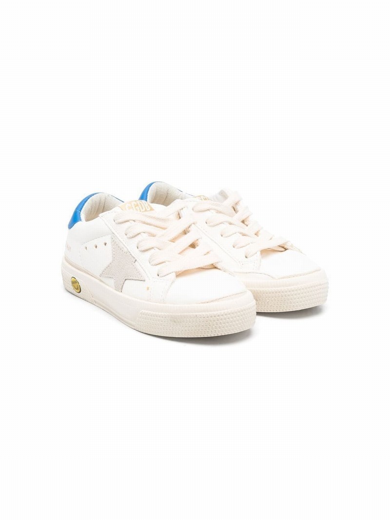 One Star-logo Lace-up Sneakers In Neutrals