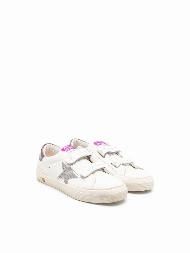 Girls Multicolor Leather Sneakers