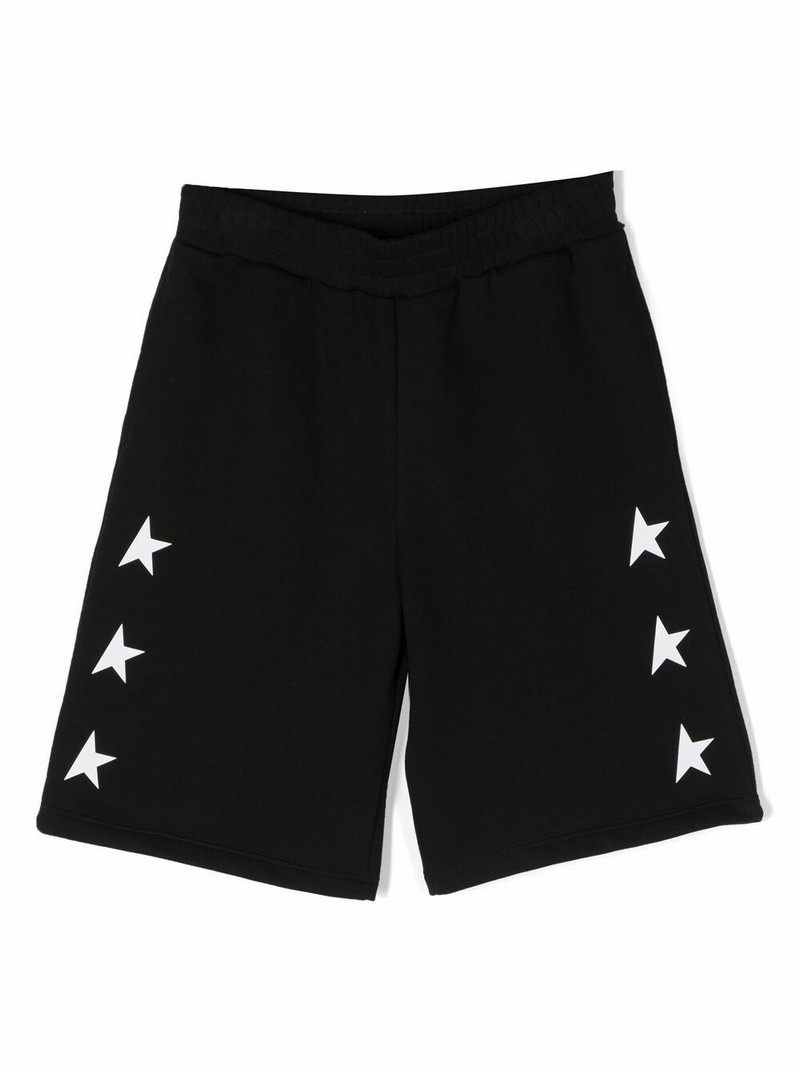 Kids' Logo-print Bermuda Shorts In Black