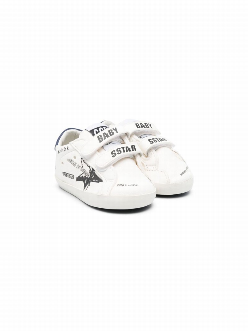 Babies' Touch-strap Fastening Sneakers In White