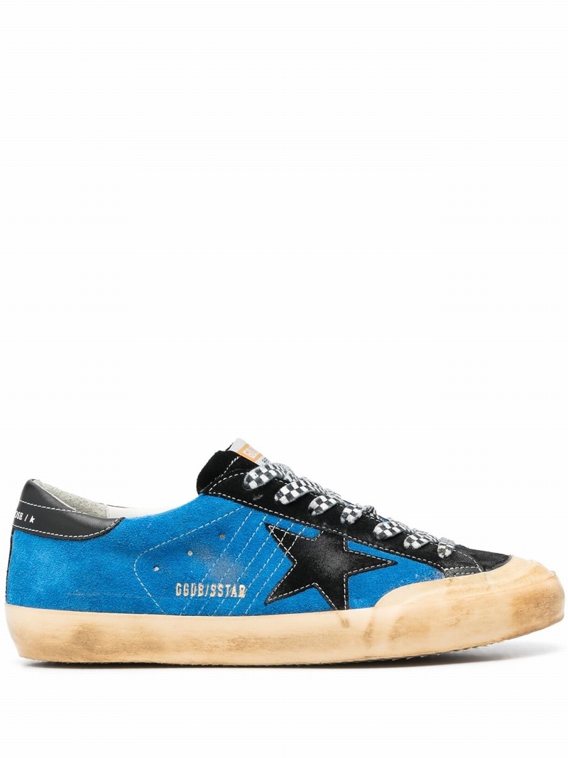 Super-star Low-top Suede Sneakers In Blau