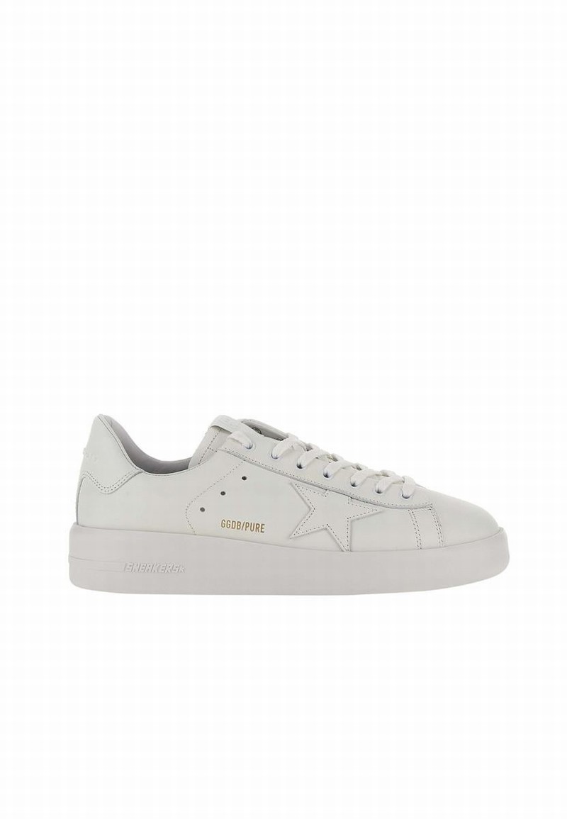 Pure Star Leather Sneakers In White