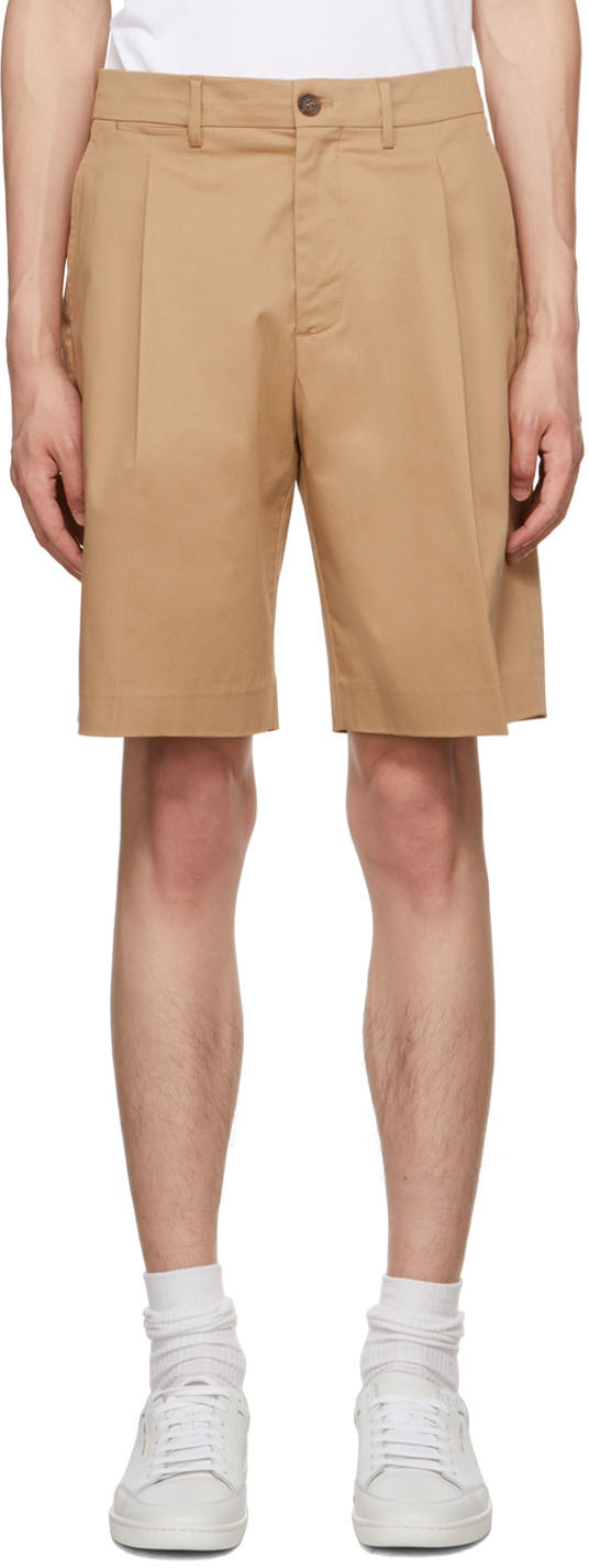 Beige Golden Shorts