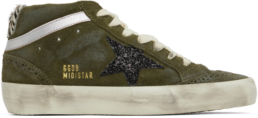 Khaki Mid Star Sneakers